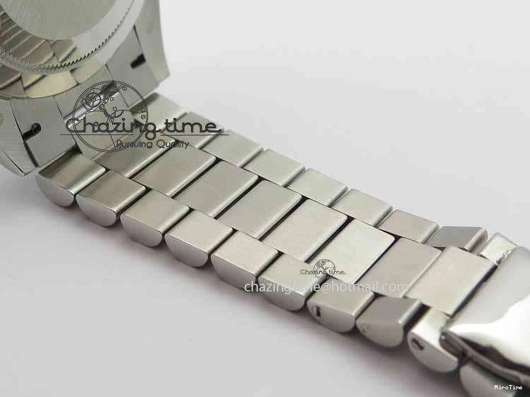 MiroTime 1227 Elegant Day Date 40mm SS BP Maker Best Edition Ice Blue Dial Diamond Markers On SS Bracelet ETA 3700